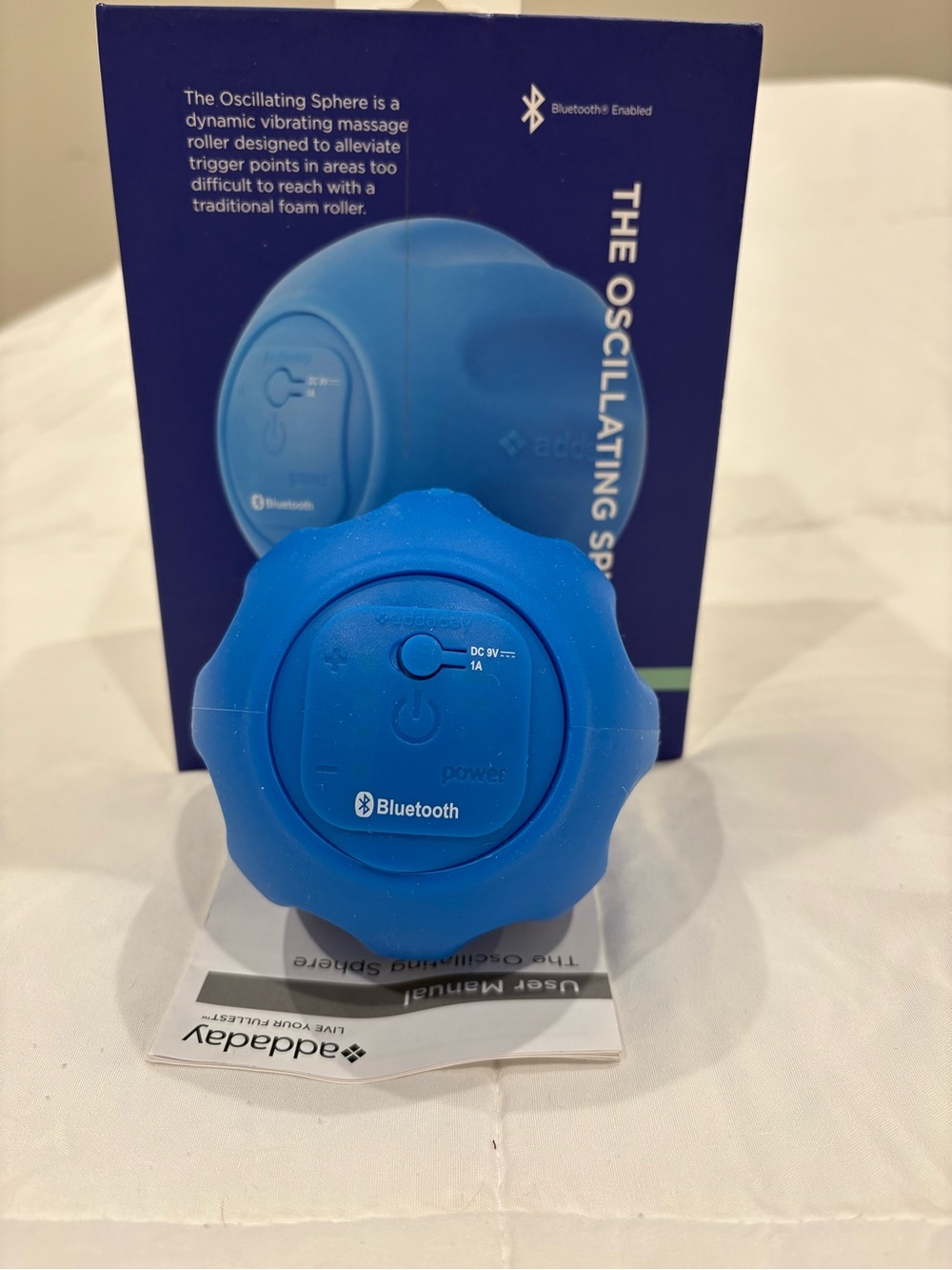 Addaday The Oscillating Sphere Bluetooth Vibrating Massage Roller Recovery Ball